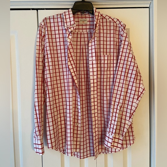 Dockers Other - 🪷Men's Docker's Red Plaid Button Up Shirt Medium